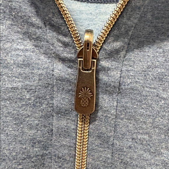 Tommy Bahama Men's Blue Zip-Up Sweater - Picture 4 of 13